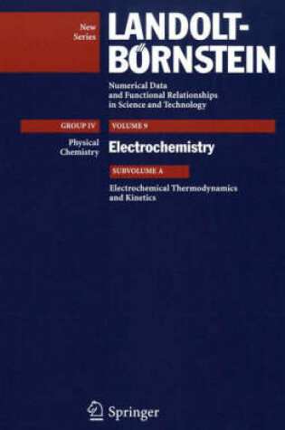 Cover of Electrochemical Thermodynamics and Kinetics