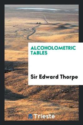 Book cover for Alcoholometric Tables