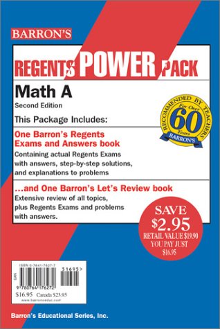 Book cover for Math a Regents Power Pack