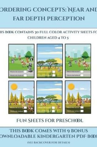 Cover of Fun Sheets for Preschool (Ordering concepts near and far depth perception)