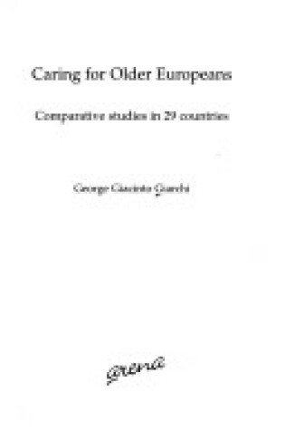 Cover of Caring for Older Europeans