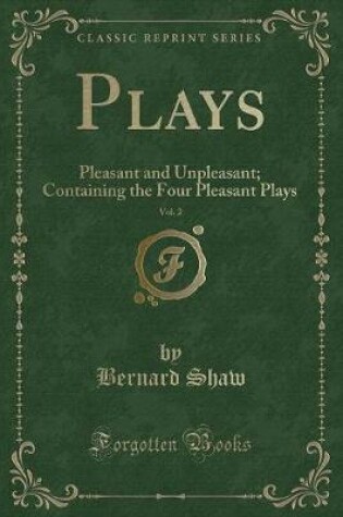 Cover of Plays, Vol. 2