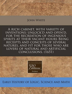 Book cover for A Rich Cabinet, with Variety of Inventions