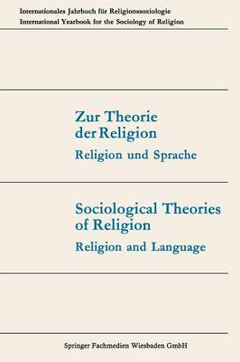 Book cover for Zur Theorie Der Religion / Sociological Theories of Religion