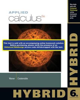 Book cover for Applied Calculus, Hybrid