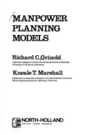 Cover of Manpower Planning Models