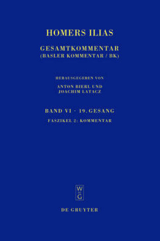 Cover of Homers Ilias: Gesamtkommentar, Band VI