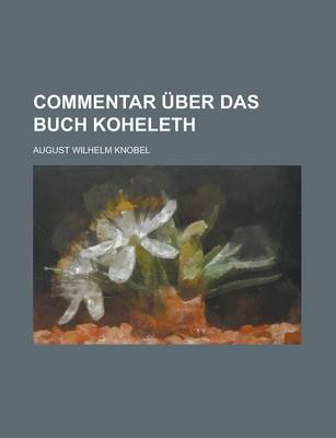 Book cover for Commentar Uber Das Buch Koheleth