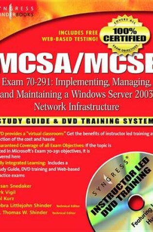Cover of McSa/MCSE Implementing, Managing, and Maintaining a Microsoft Windows Server 2003 Network Infrastructure (Exam 70-291)