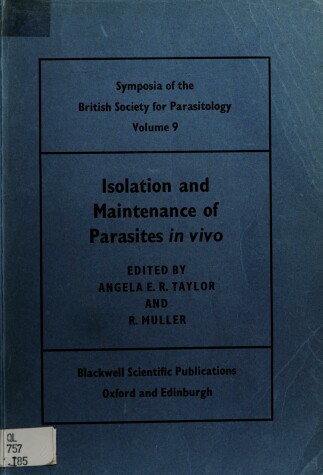 Book cover for Isolation and Management of Parasites in Vivo