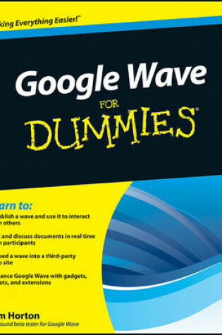 Cover of Google Wave For Dummies