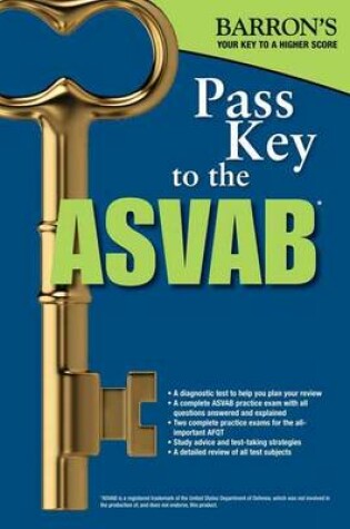 Cover of Pass Key to the ASVAB, 8th Edition