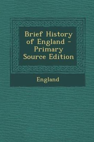 Cover of Brief History of England