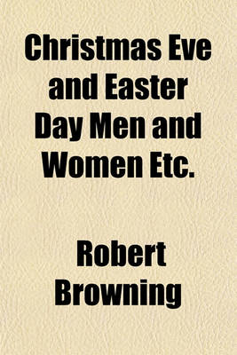 Book cover for Christmas Eve and Easter Day Men and Women Etc.