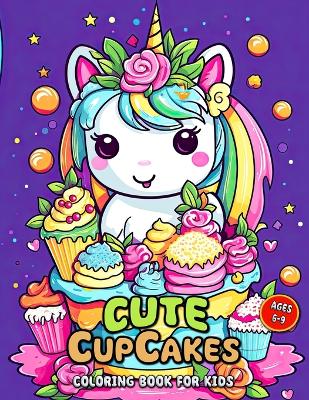 Book cover for Cute Cupcakes Coloring Book for Kids