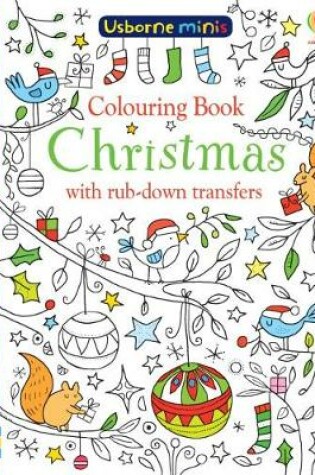 Cover of Colouring Book Christmas with Rub-Down Transfers x5 Pack