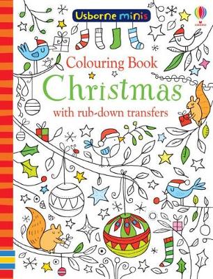 Cover of Colouring Book Christmas with Rub-Down Transfers x5 Pack