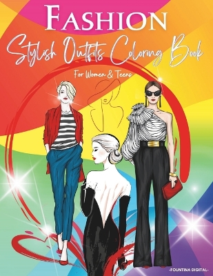 Book cover for Fashion Design Coloring Book