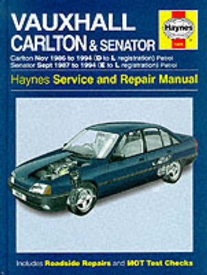 Book cover for Vauxhall Carlton and Senator Service and Repair Manual