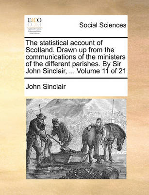 Book cover for The Statistical Account of Scotland. Drawn Up from the Communications of the Ministers of the Different Parishes. by Sir John Sinclair, ... Volume 11 of 21