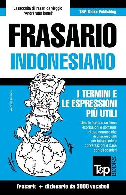 Book cover for Frasario Italiano-Indonesiano e vocabolario tematico da 3000 vocaboli