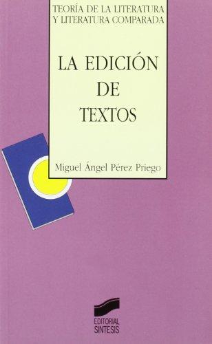 Book cover for La Edicion de Textos