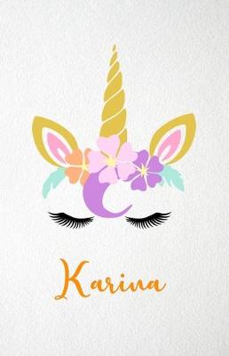 Book cover for Karina A5 Lined Notebook 110 Pages