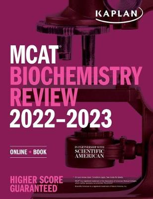 Book cover for MCAT Biochemistry Review 2022-2023