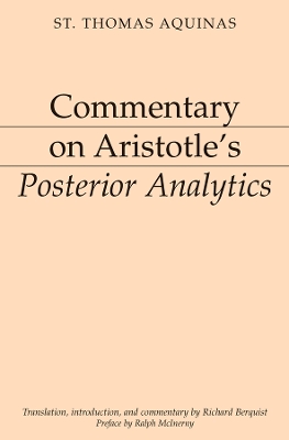 Book cover for Commentary on Aristotle`s Posterior Analytics