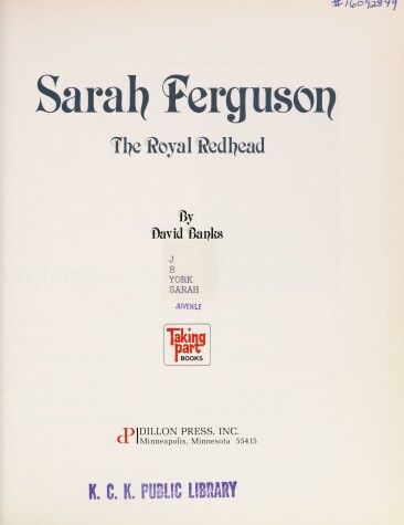 Book cover for Sarah Ferguson