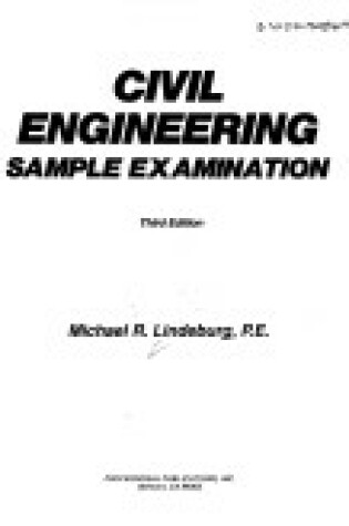 Cover of Civil Engineering Sample Examination