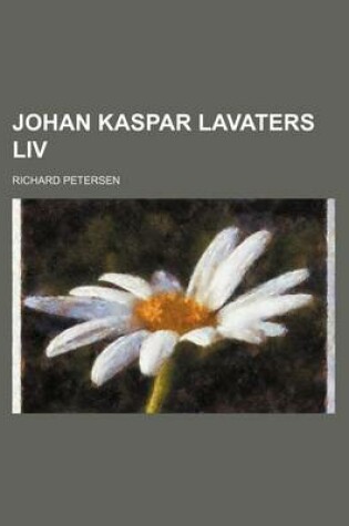 Cover of Johan Kaspar Lavaters LIV