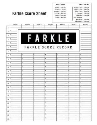 Book cover for Farkle Score Record
