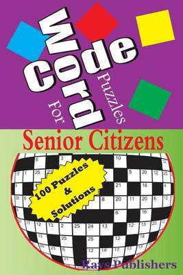 Book cover for Code Word Puzzles for senior citizens