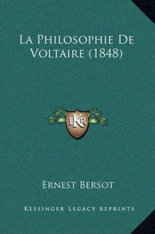 Cover of La Philosophie de Voltaire (1848)