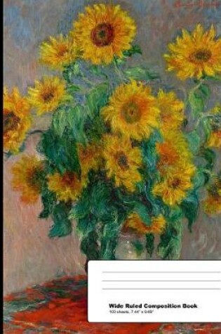 Cover of Claude Monet Sunflowers Composition Book
