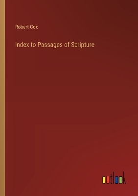 Book cover for Index to Passages of Scripture