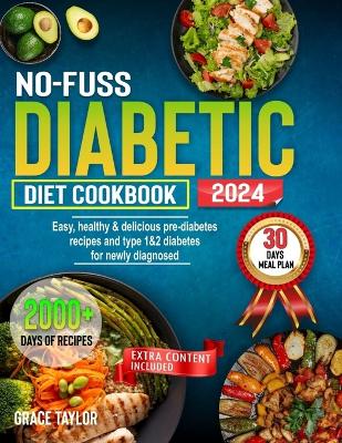 Book cover for No-Fuss Diabetic Diet Cookbook