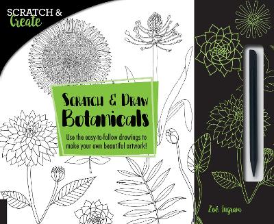 Book cover for Scratch and Draw Botanicals