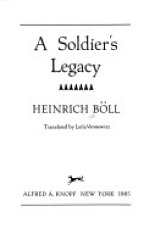 Cover of A Soldier's Legacy