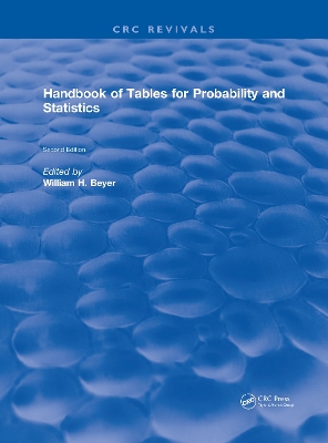Cover of Handbook of Tables for Probability and Statistics