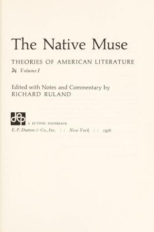 Cover of The Native Muse