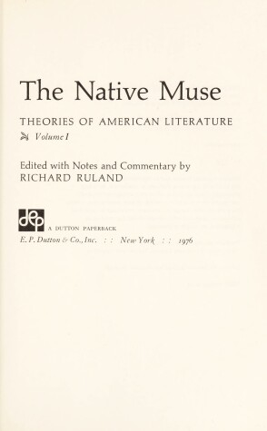 Cover of The Native Muse