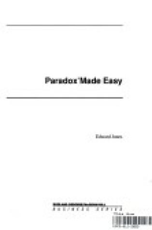 Cover of PARADOX Made Easy