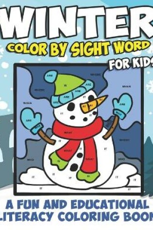 Cover of Winter Color By Sight Word For Kids