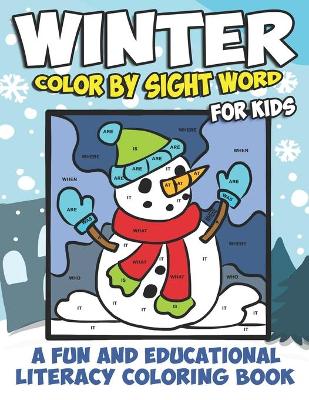 Book cover for Winter Color By Sight Word For Kids