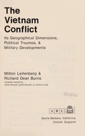 Book cover for Vietnam Conflict