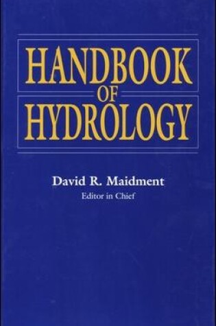 Cover of Handbook of Hydrology