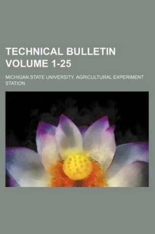 Cover of Technical Bulletin Volume 1-25