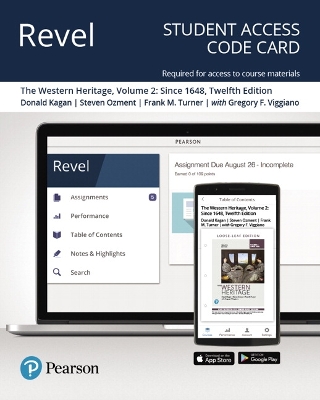 Book cover for Revel for The Western Heritage, Volume 2 -- Access Card